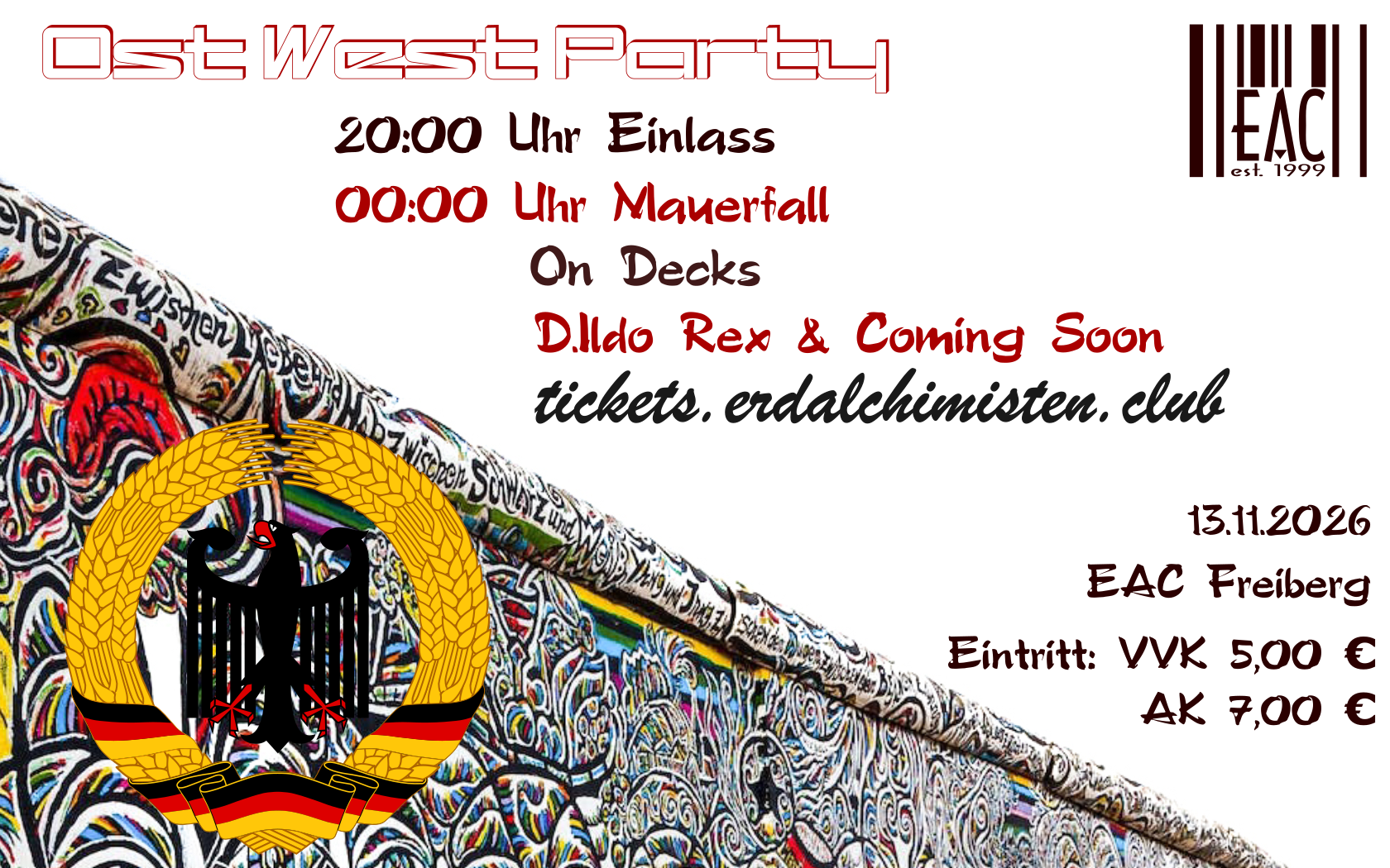 Ost West Party #10 - 37 Jahre Mauerfall